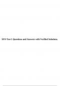 SFO Test 1 Questions and Answers with Verified Solutions.