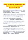 ECSA 102 BCA EPIC Questions And  Revised Correct Answers |  Guarantee Pass!!