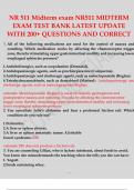 NR 511 Midterm exam NR511 MIDTERM EXAM TEST BANK LATEST UPDATE WITH 200+ QUESTIONS AND ANSWERS