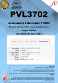 PVL3702 Assignment 2 (COMPLETE ANSWERS) Semester 1 2024  - DUE 9 April 2024