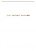 NBHWC Exam Health Flashcards Q&As