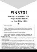 FIN3701 Assignment 2 (ANSWERS) Semester 1 2024 - DISTINCTION GUARANTEED