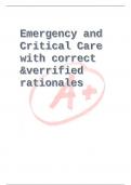 Emergency and Critical Care with correct &verrified rationales