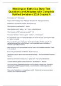 Washington Esthetics State Test Questions and Answers with Complete Verified Solutions 2024 Graded A
