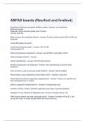 ABFAS boards (Rearfoot and forefoot) Exam Questions and Answers