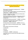 Doug Winters Microbiology 2060 Test 1 Actual Questions and Answers 