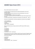 USABO Open Exam 2014 Questions And Answers 