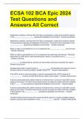 ECSA 102 BCA Epic 2024 Test Questions and Answers All Correct