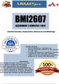 BMI2607 Assignment 2 (COMPLETE ANSWERS) Semester 1 2024 (801714) - DUE 12 April 2024