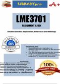 LME3701 Assignment 2 (COMPLETE ANSWERS) 2024 - DUE 10 April 2024