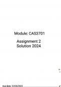 CAS3701 ASSIGNMENT 2 SOLUTION 2024 DUE 12 APRIL 2024