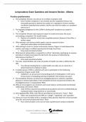 Jurisprudence Exam Questions and Answers Review - Alberta
