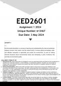 EED2601 Assignment 1 (ANSWERS) 2024 - DISTINCTION GUARANTEED