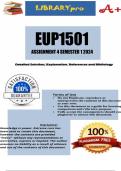 EUP1501 Assignment 4 (COMPLETE ANSWERS) Semester 1 2024 (205724) – DUE 10 May 2024