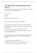 NSG 6005 FINAL questions with correct answers|100% verified|33 pages