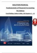 Solution Manual For Fundamentals of Financial Accounting, 7th International Edition by Fred Phillips, Robert Libby, Verified Chapters 1 - 13, Complete Newest Version 