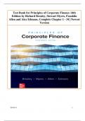 Test Bank & Solution Manual for Principles of Corporate Finance 14th Edition by Richard Brealey, Stewart Myers, Franklin Allen and Alex Edmans, Complete Chapter 1 - 34 | Newest Version 2024 ( IN BUNDLE )