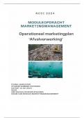 Geslaagde NCOI moduleopdracht Marketingmanagement / Operationeel Marketingplan Verwerken gevaarlijk afval / Geslaagd 2024 cijfer 8
