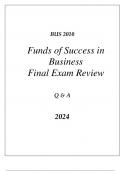 (WGU D072) BUS 2010 FUNDAMENTALS OF SUCCESS IN BUSINESS FINAL EXAM REVIEW Q & A