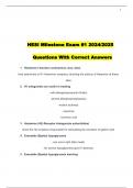 HESI Milestone Exam #1 2024/2025 Questions With Correct Answers