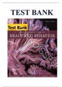 Test Bank for An Introduction to Brain and Behavior 6th Edition by Bryan Kolb , Ian Q. Whishaw , G. Campbell Teskey 9781319107376 Chapter 1-16 Complete Guide.