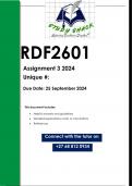 RDF2601 Assignment 3 PORTFOLIO (QUALITY ANSWERS) 2024