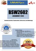 BSW2602 Assignment 1 2024 - DUE 19 April 2024
