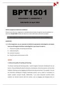 BPT1501 Assignment 5 [Detailed Answers] Semester 1 - Due: 22 April 2024