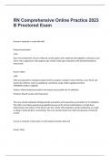 RN Comprehensive Online Practice 2023 B Proctored Exam 
