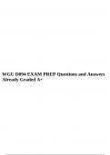 WGU D094 EXAM PREP Questions and Answers Already Graded A+.