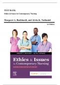 Test Bank - Ethics and Issues In Contemporary Nursing, 1st Edition (Burkhardt, 2020), Chapter 1-20 | All Chapters