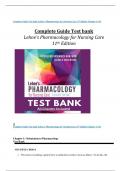  pharmacology  exam bundle (Questions with complete solutions )Actual Tests Updated 2024