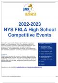 NYS FBLA High School Competitive Events