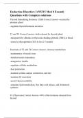 N5315 University Of Texas - Arlington -Endocrine Disorders I (N5315 Mod 8 Exam4) Questions with Complete solutions