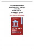 Samenvatting Nederlands Recht Begrepen HST 1 tm 18 / M. de Blois L. Janssen / Nieuw 2024