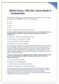 NR325 Exam 1 NR 325 (Latest 2024/ 2025) : Adult Health II - Chamberlain