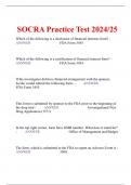 SOCRA Practice Test 2024/25
