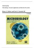 Test Bank - Microbiology Practical Applications and Infection Prevention, 1st Edition (Colbert, 2016), Chapter 1-9 | All Chapters