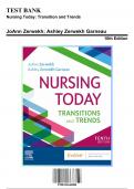 Test Bank for Nursing Today: Transition and Trends 10th Edition by Zerwekh, 9780323642088, Covering Chapters 1-26 | Includes Rationales