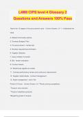 L4M8 CIPS level 4 Glossary 2 Questions and Answers 100% Pass