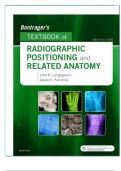 TEST BANK FOR BONTRAGER'S TEXTBOOK OF RADIOGRAPHIC POSITIONING AND RELATEDANATOMY 9TH EDITION LAMPIGNANO (All Chapters)