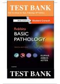 Full Test Bank for Robbins Basic Pathology 10th Edition by Vinay Kumar, Abul K. Abba & Jon C. Aster ISBN:  9780323353175|| Complete Guide A+