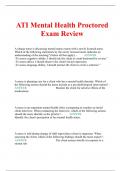ATI Mental Health Proctored Exam Review