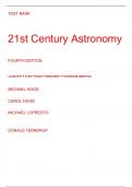 Test Bank for 21st Century Astronomy Stars and Galaxies 4th Edition By Kay Palen Smith Blumenthal(All Chapters, 100% Original Verified, A+ Grade)
