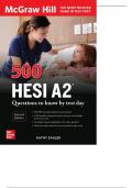 McGraw Hill 500 HESI A2  Questions  to know by test day Second Edition