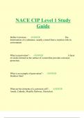 NACE CIP Level 1 Study Guide 2024/25 QUESTIONS WITH ANSWERS
