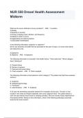 NUR 550 Drexel Health Assessment Midterm Exam Questions And Answers 