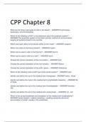 CPP Chapter 8