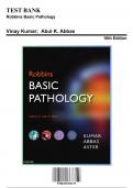 Test Bank: Robbins Basic Pathology, 10th Edition by Abbas | Chapters 1-24| 9780323353175 | Rationals Included