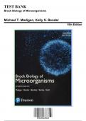 Test Bank for Brock Biology of Microorganisms, 15th Edition by Madigan, 9781292235103, Covering Chapters 1-33 | Includes Rationales